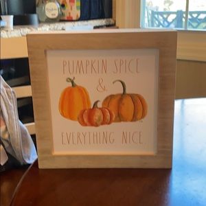 Rae Dunn pumpkin spice & everything nice wood sign